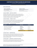 Sample service contract document